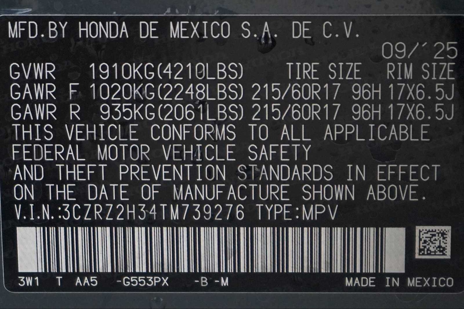 Thumbnail: 2026 Honda HR-V - 21
