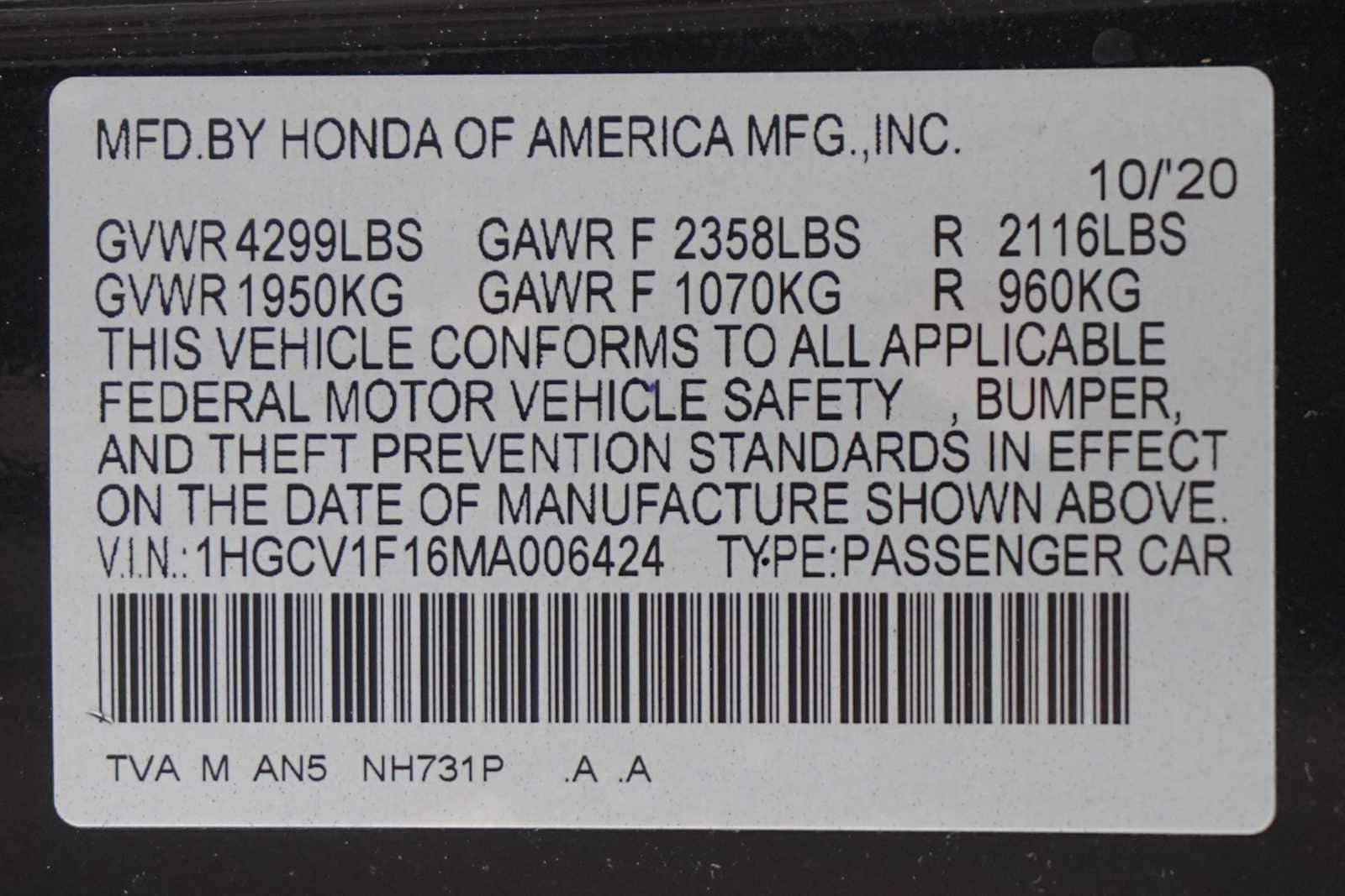 Thumbnail: 2021 Honda Accord - 30