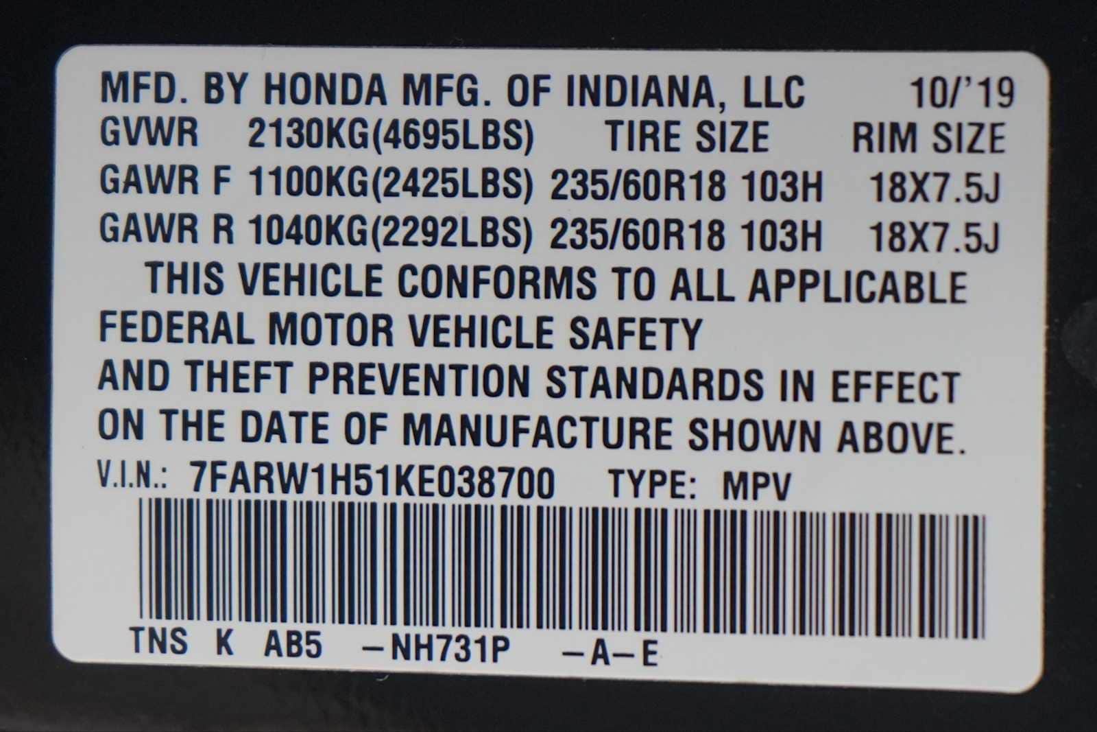 Thumbnail: 2019 Honda CR-V - 29
