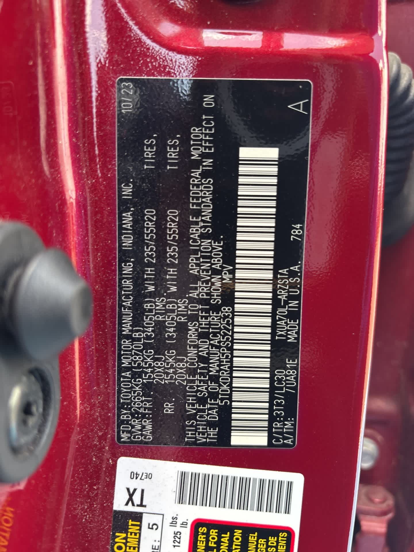 2023 Toyota Highlander XSE 9