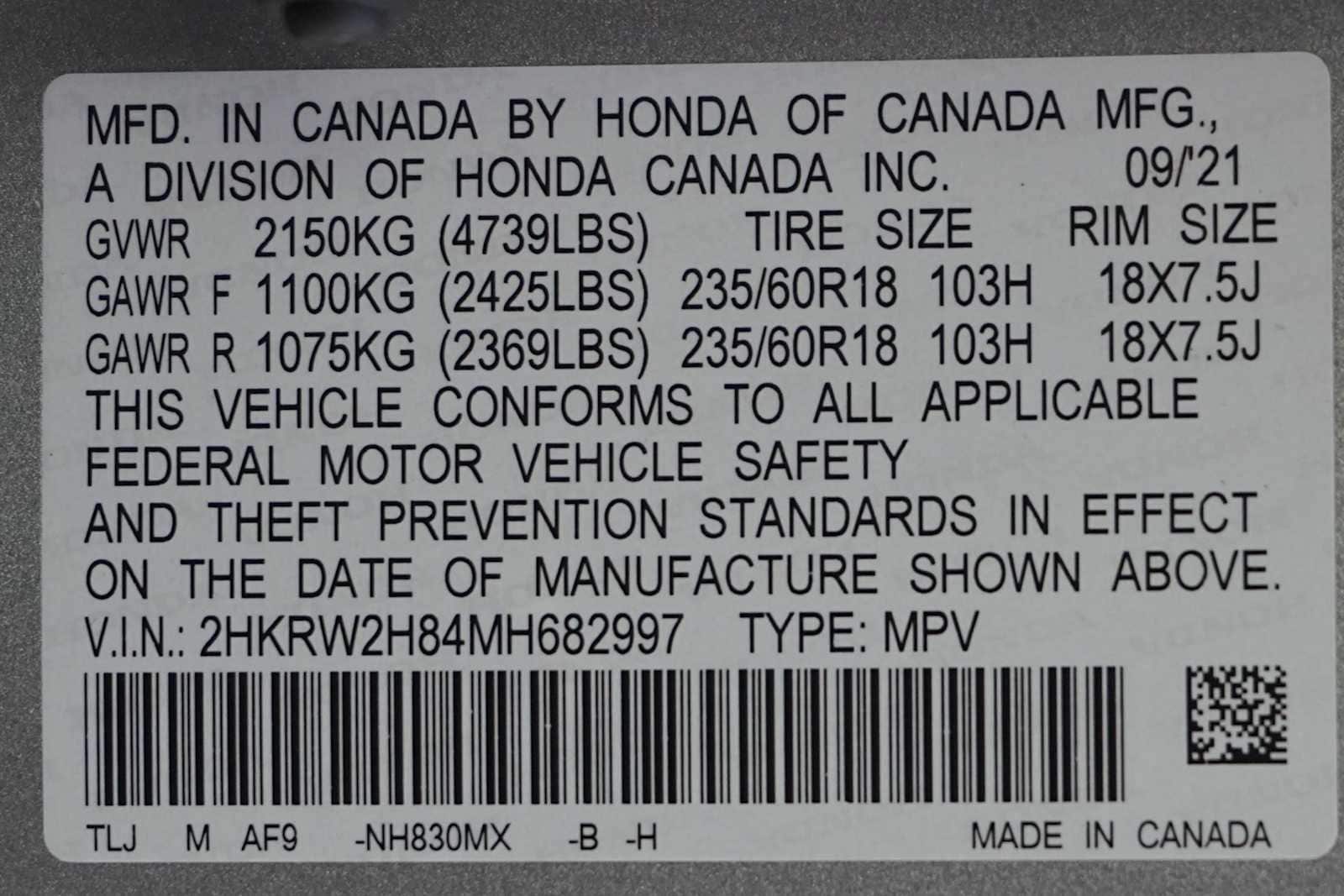 Thumbnail: 2021 Honda CR-V - 30