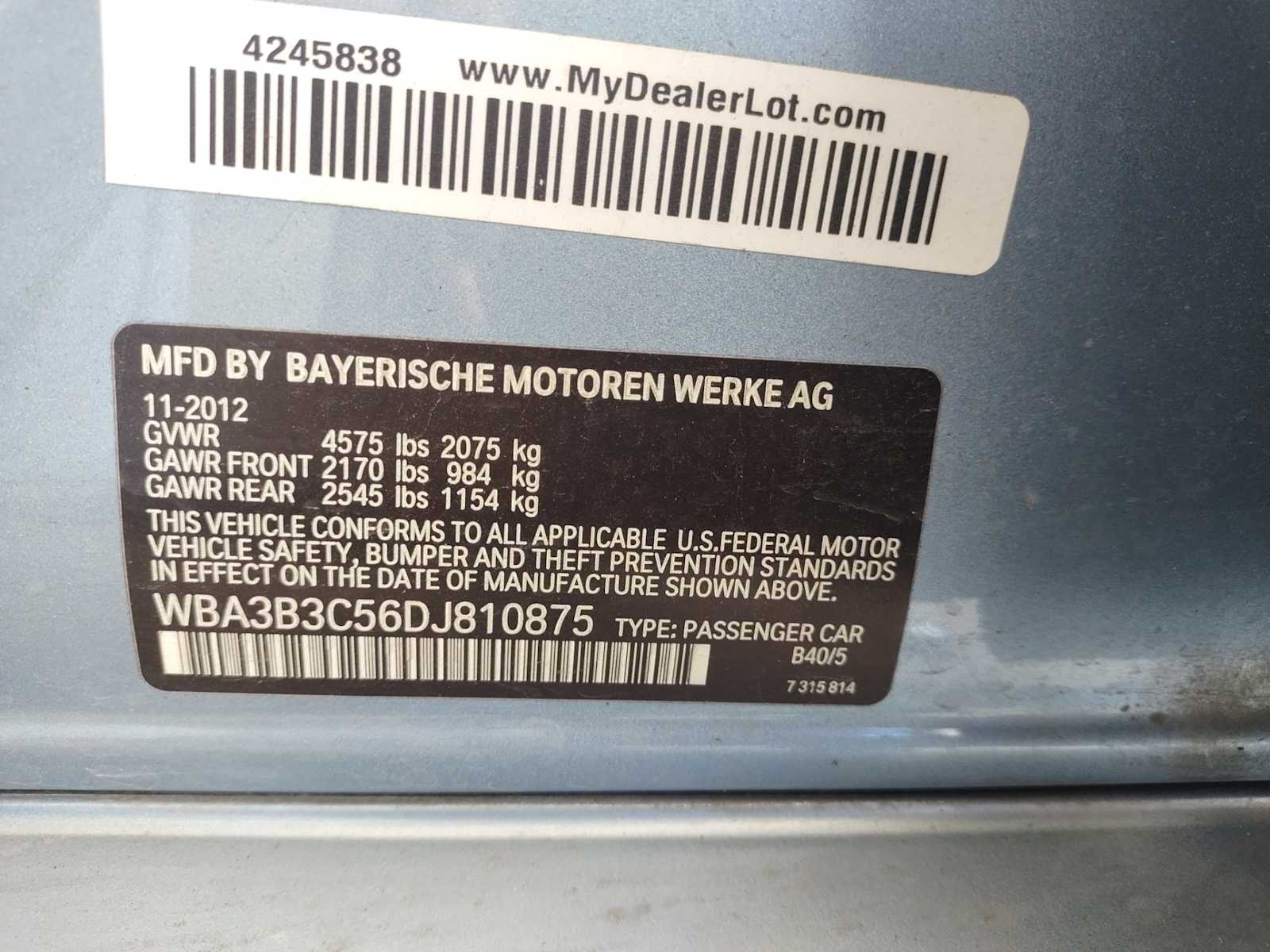 Thumbnail: 2013 BMW 3 Series - 6
