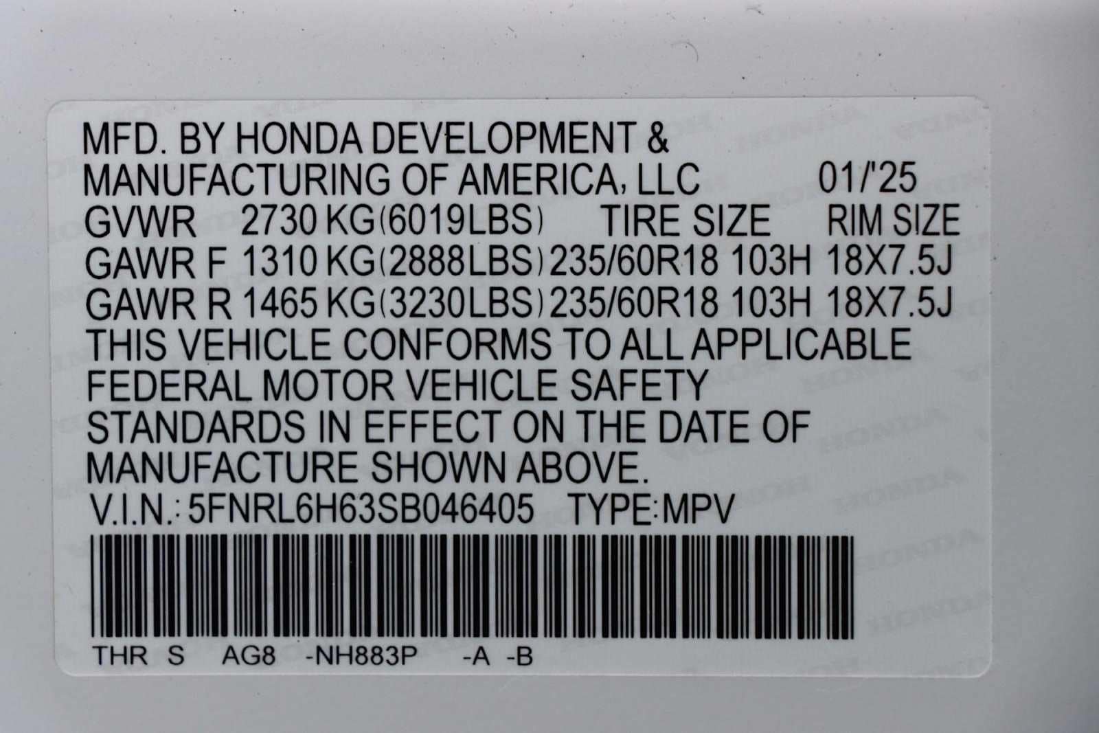 Thumbnail: 2025 Honda Odyssey - 27