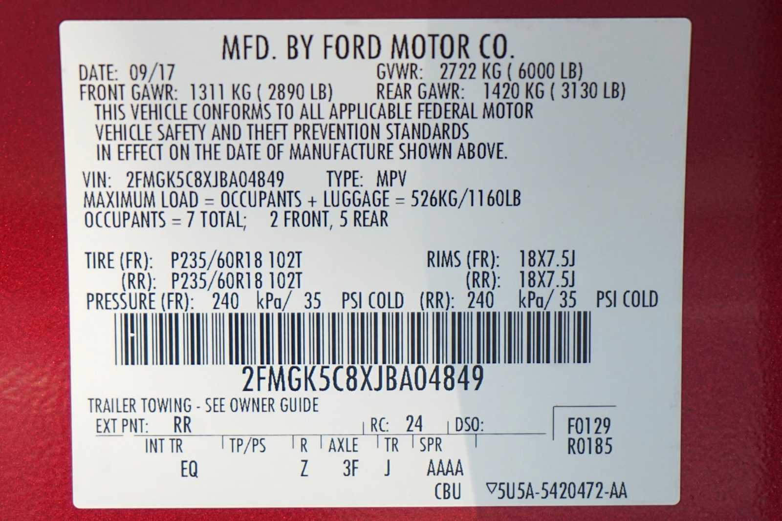 Thumbnail: 2018 Ford Flex - 30