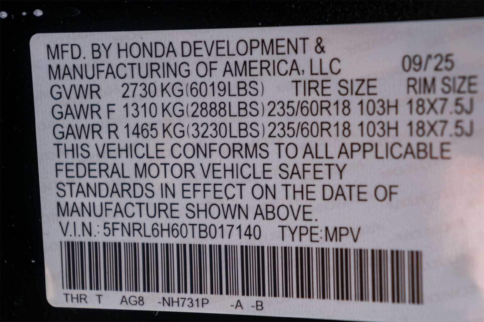 Thumbnail: 2026 Honda Odyssey - 21