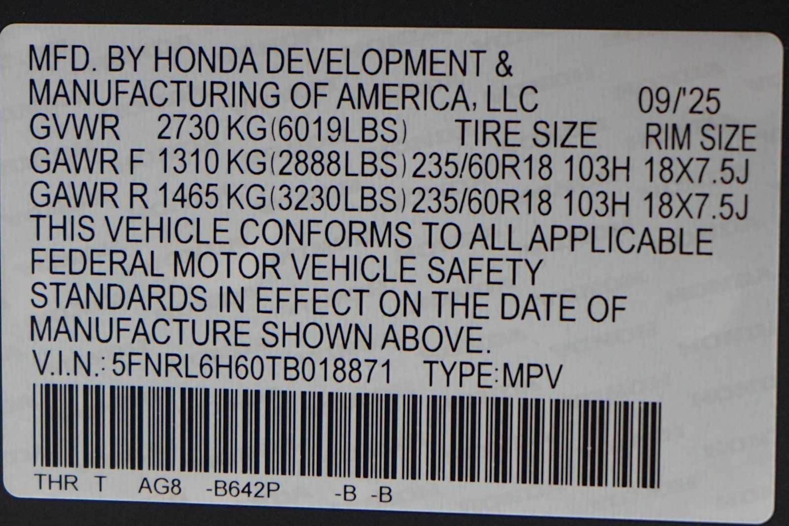 Thumbnail: 2026 Honda Odyssey - 30