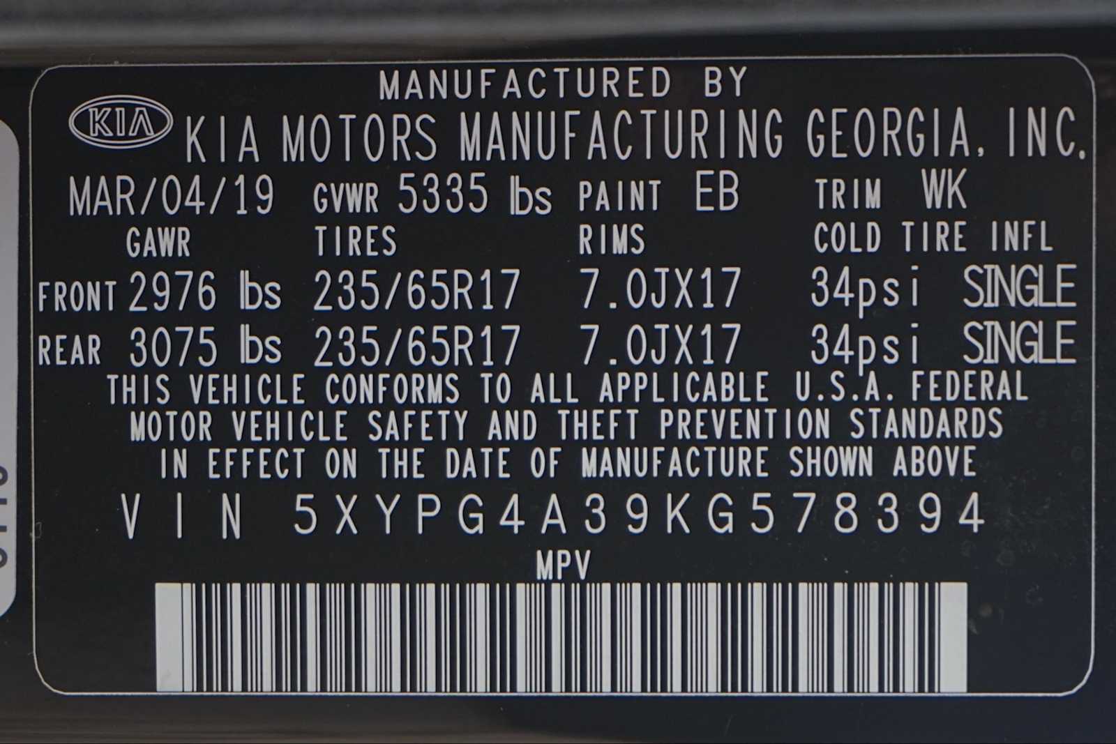 Thumbnail: 2019 Kia Sorento - 30