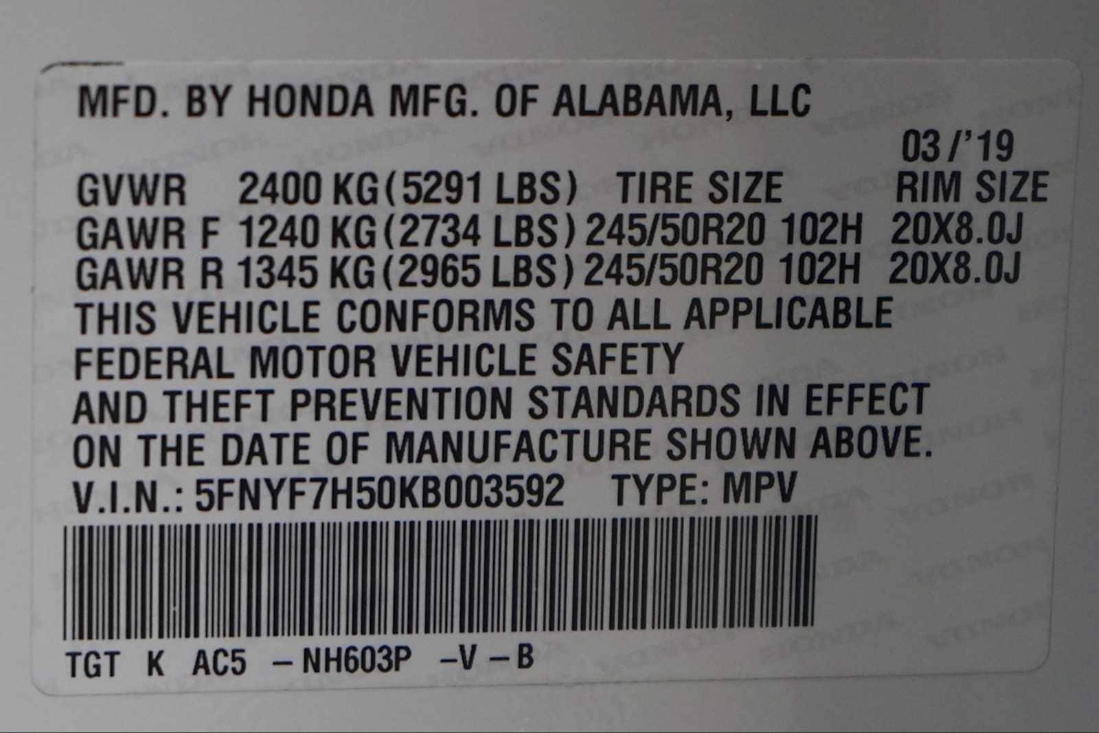 Thumbnail: 2019 Honda Passport - 30