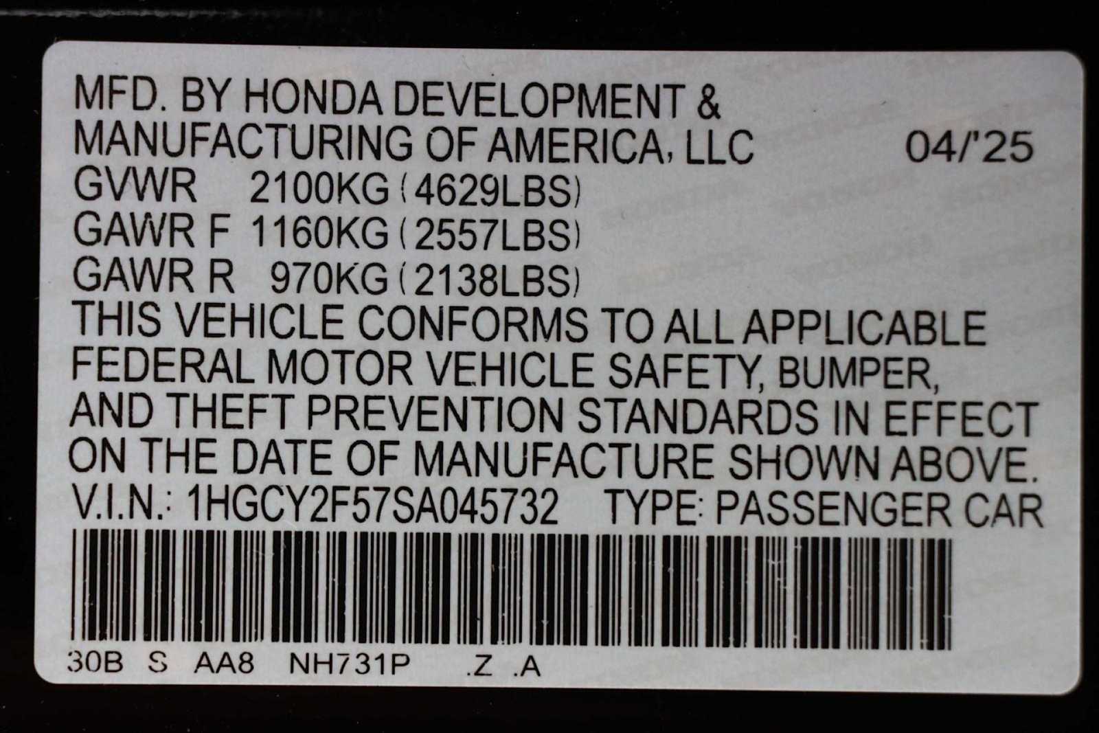 2025 Honda Accord Sport 21