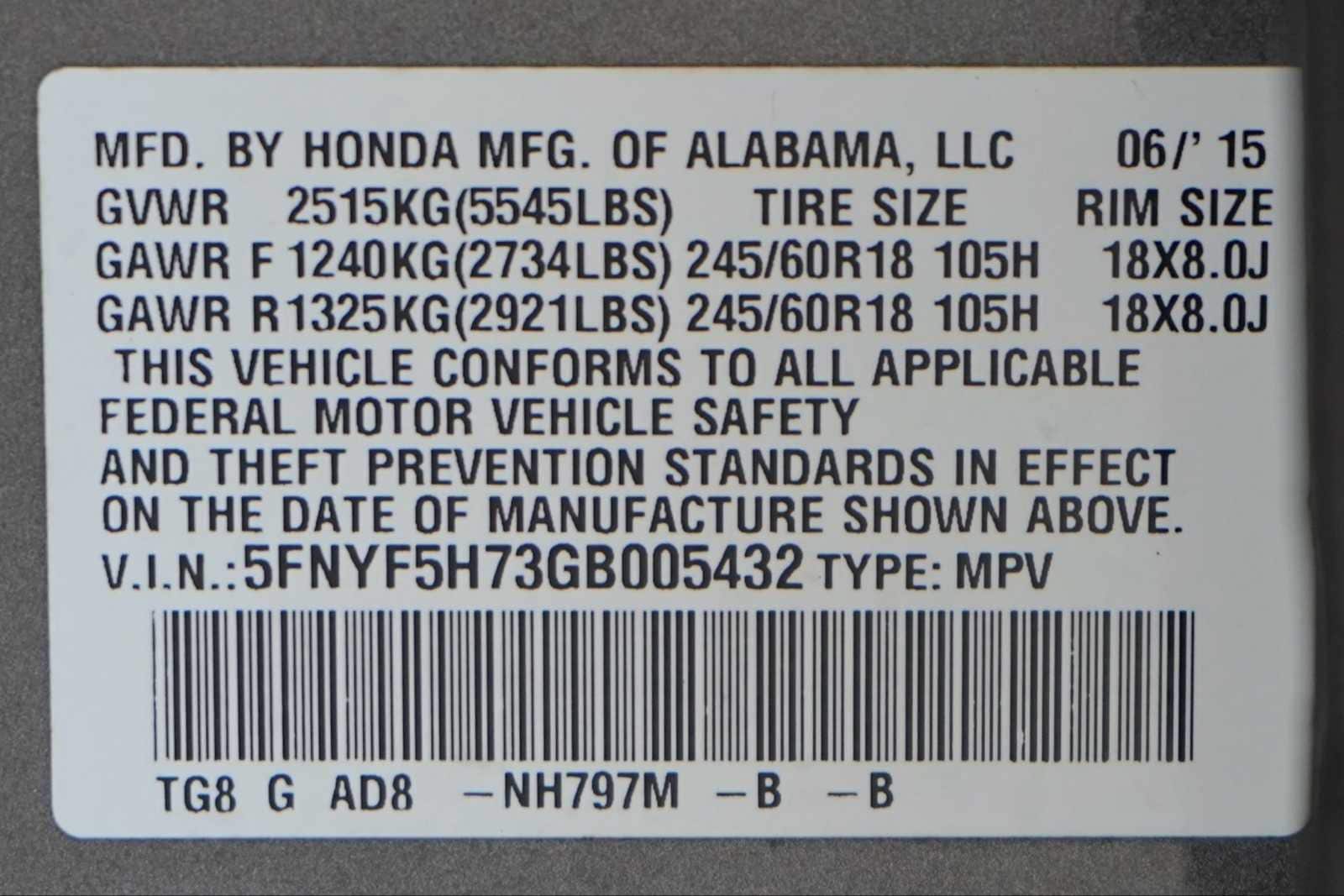 Thumbnail: 2016 Honda Pilot - 30