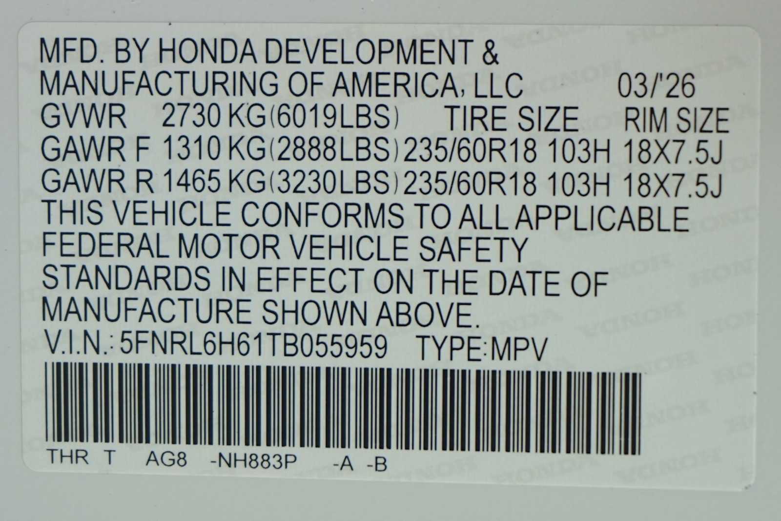 Thumbnail: 2026 Honda Odyssey - 21
