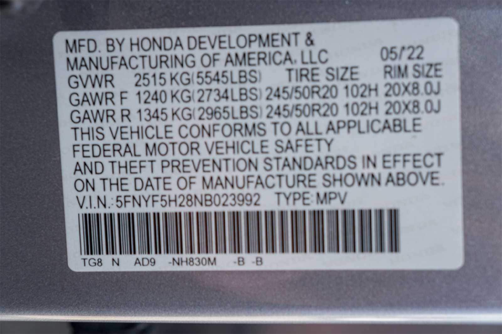 Thumbnail: 2022 Honda Pilot - 30
