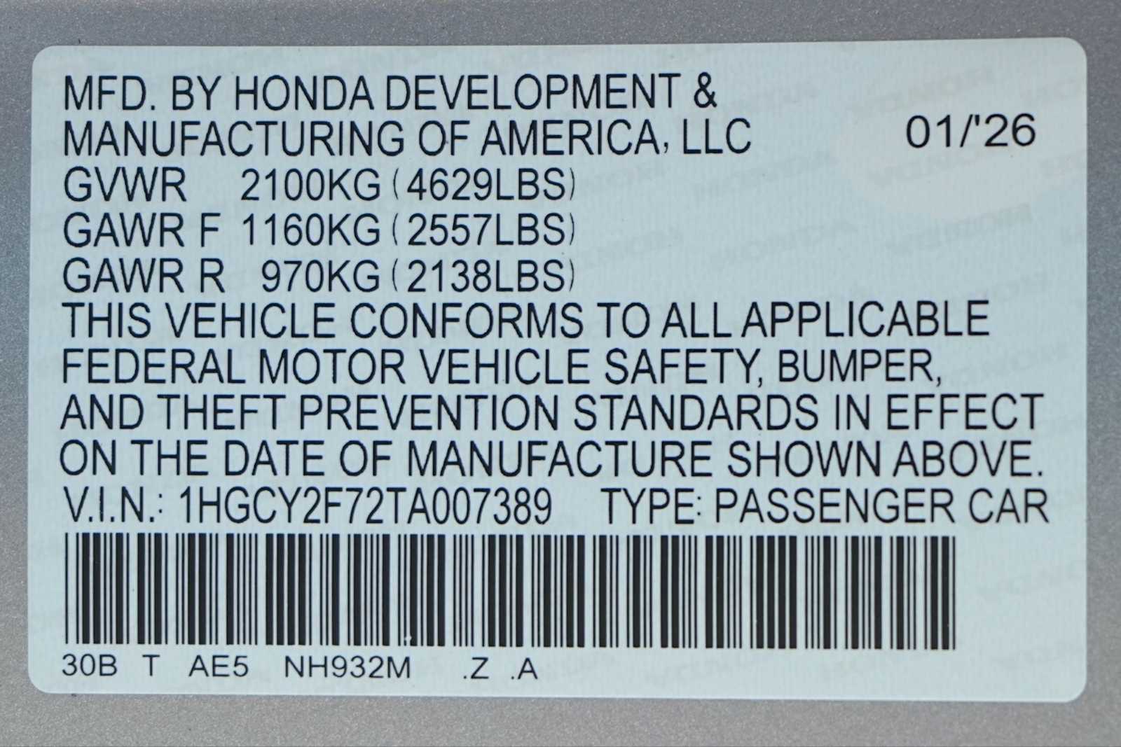 2026 Honda Accord Hybrid Sport-L - Photo 21