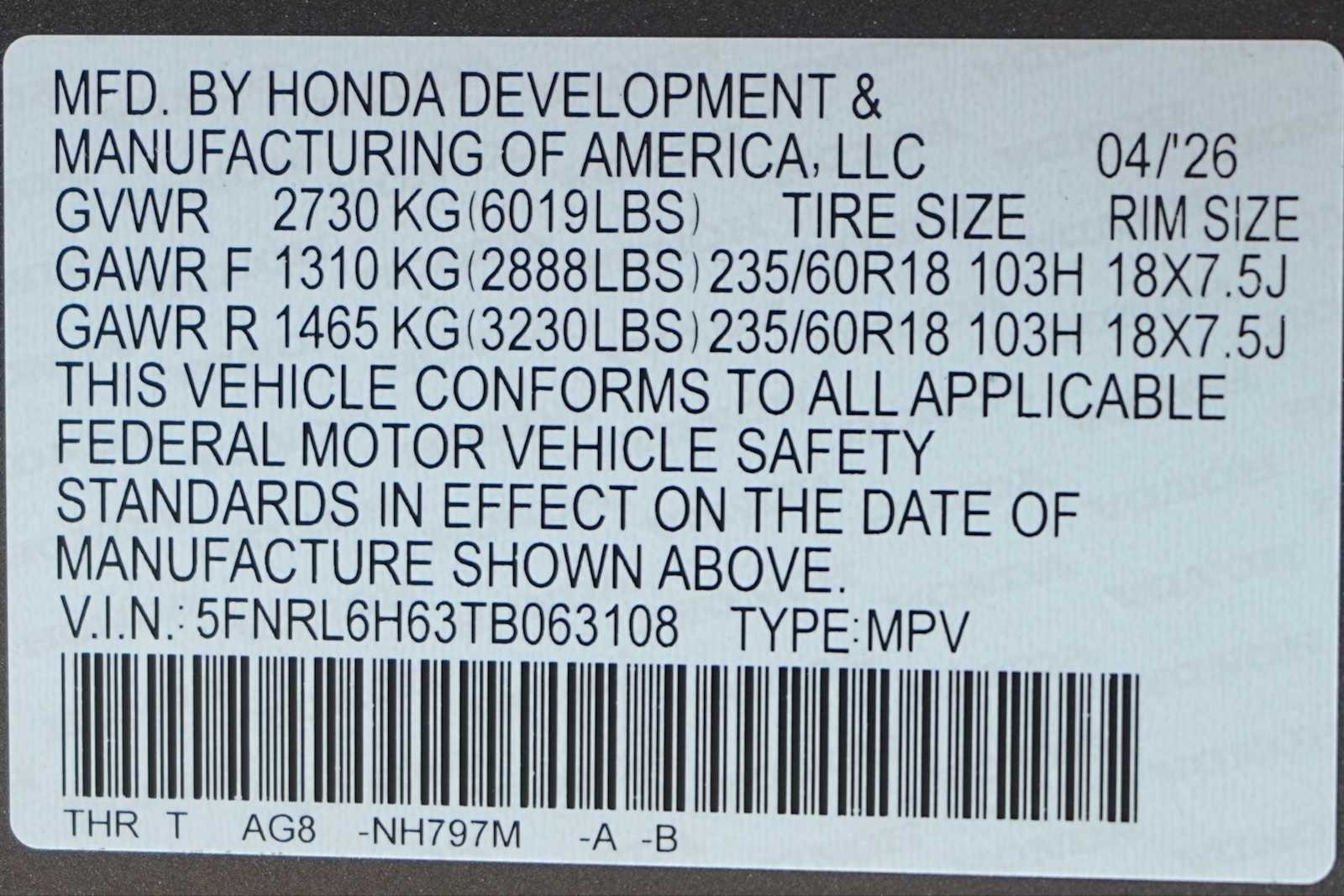 Thumbnail: 2026 Honda Odyssey - 21
