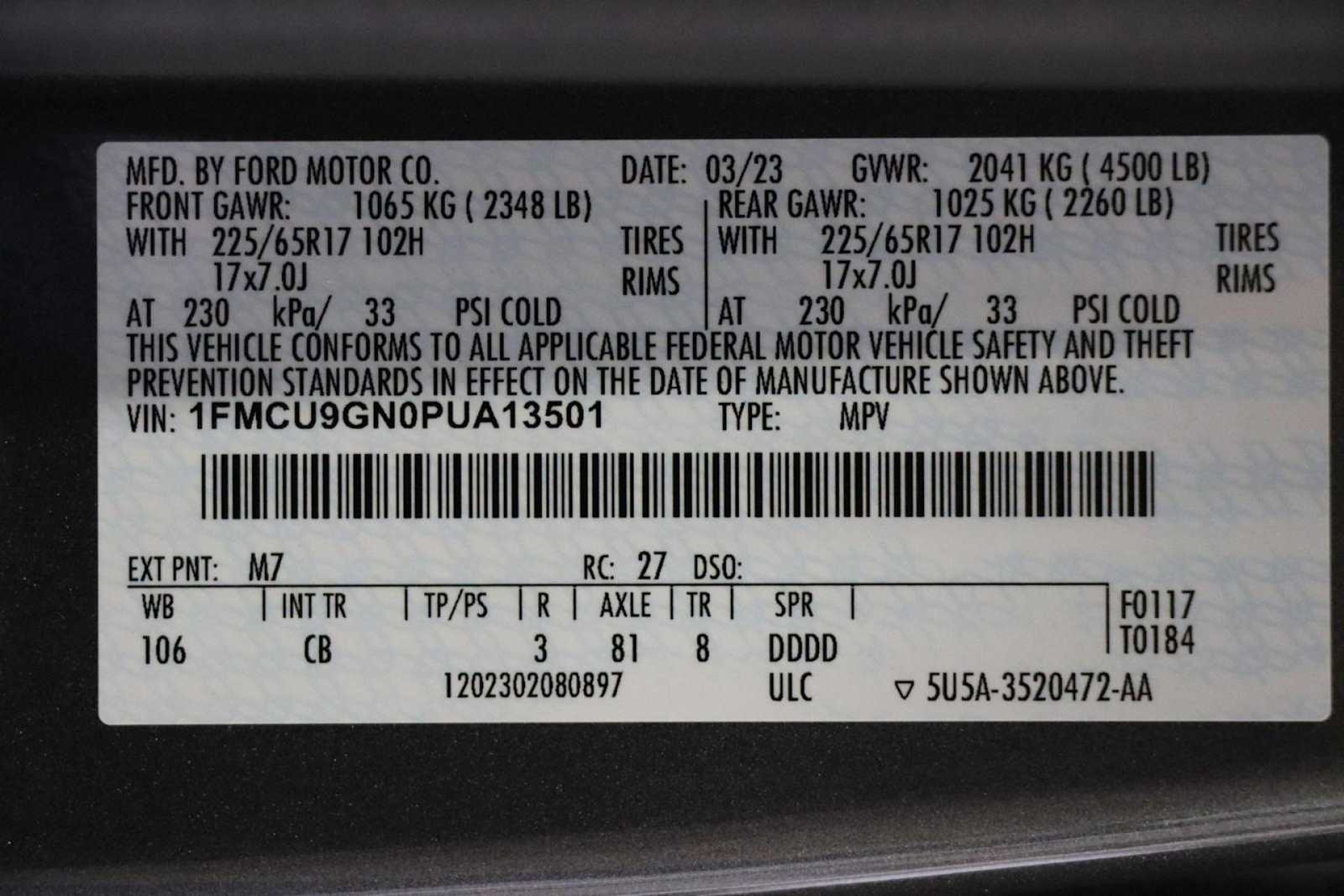 2023 Ford Escape Active 27