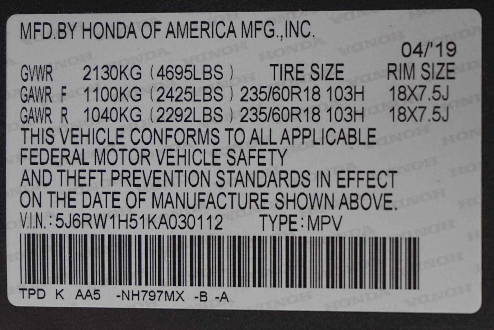Thumbnail: 2019 Honda CR-V - 30