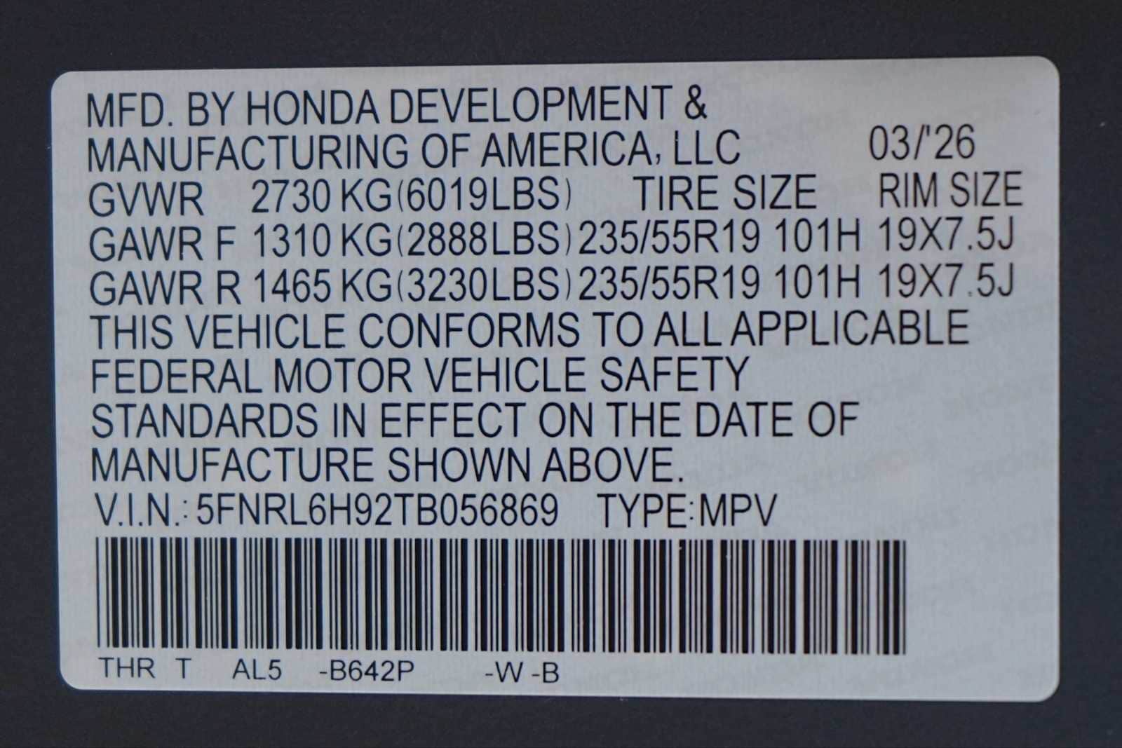 Thumbnail: 2026 Honda Odyssey - 30