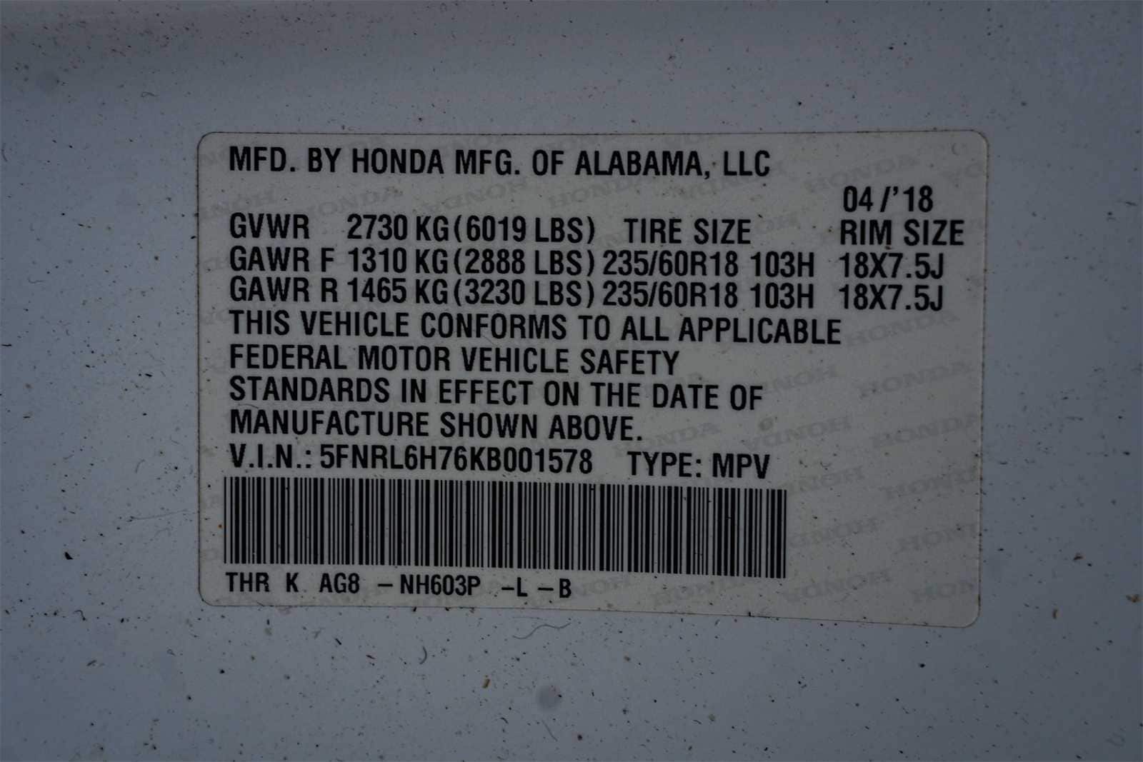 Thumbnail: 2019 Honda Odyssey - 30