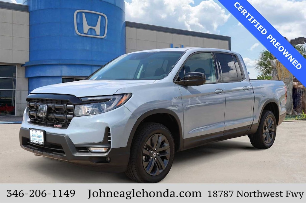 Certified 2025 Honda Ridgeline Sport Truck Crew Cab
