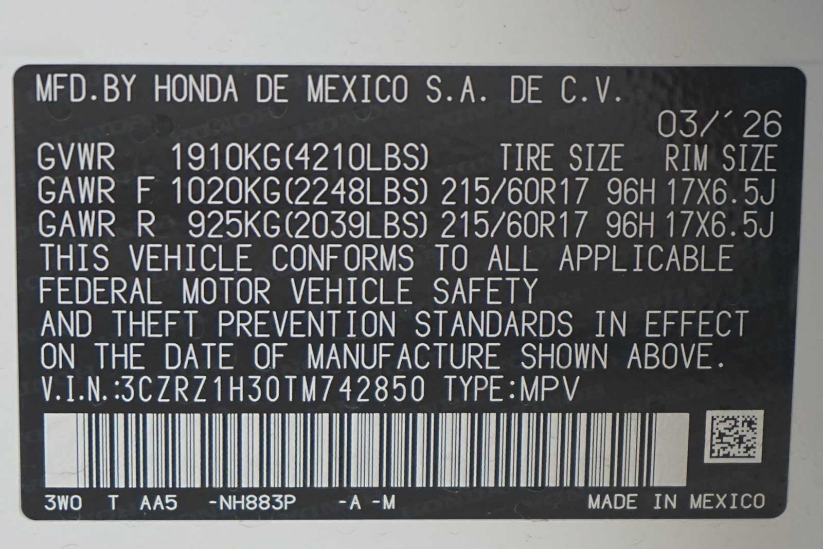 2026 Honda HR-V LX - Photo 21