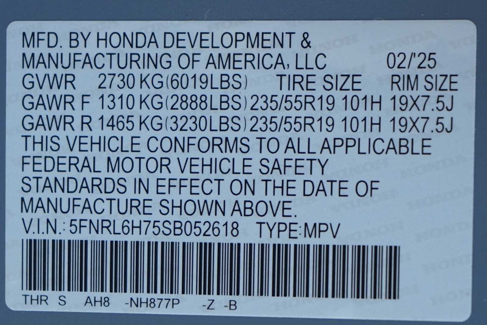 Thumbnail: 2025 Honda Odyssey - 29