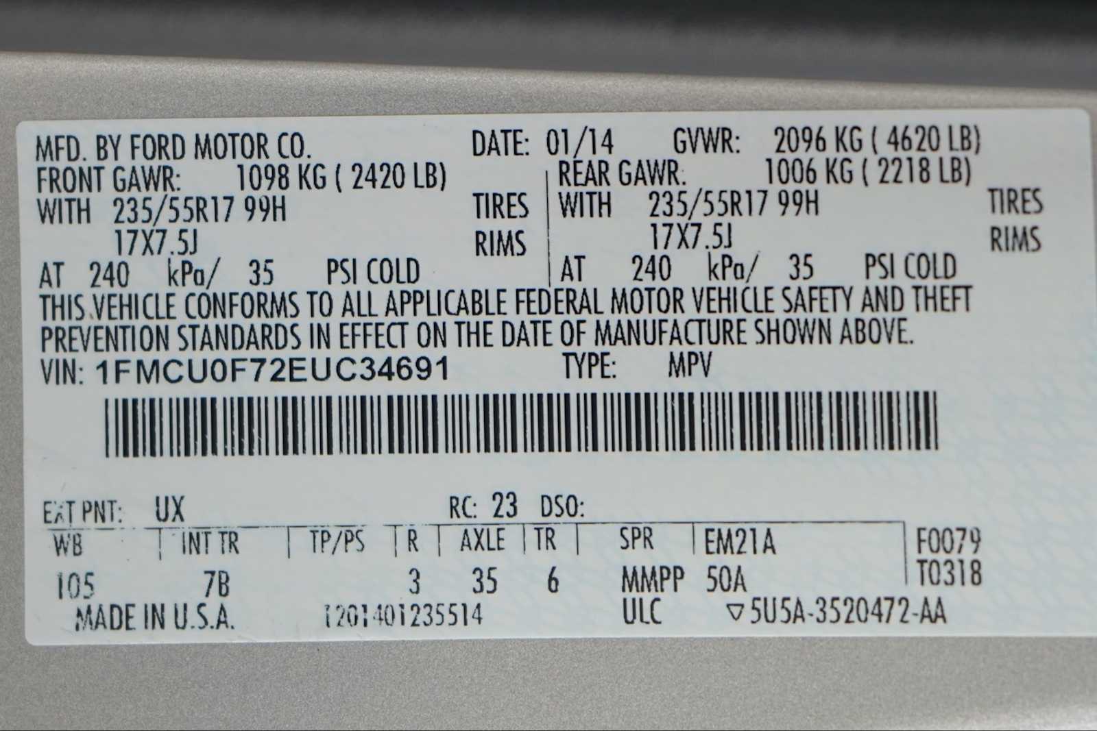 Thumbnail: 2014 Ford Escape - 30