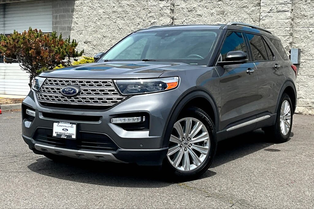 Used 2021 Ford Explorer SUV Limited Carbonized Gray For Sale in Klamath