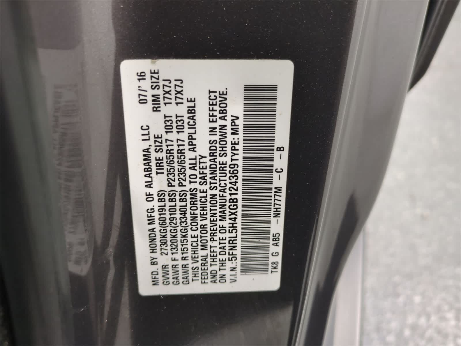 Thumbnail: 2016 Honda Odyssey - 36