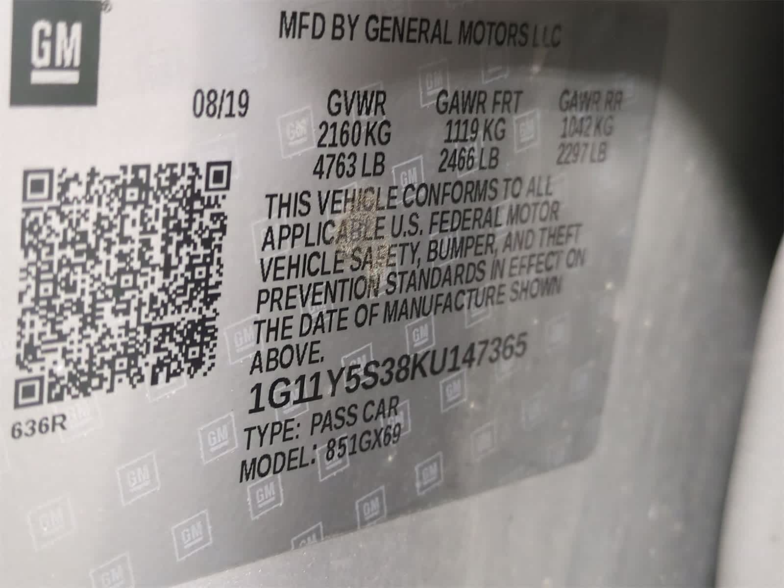 2019 Chevrolet Impala LS 35