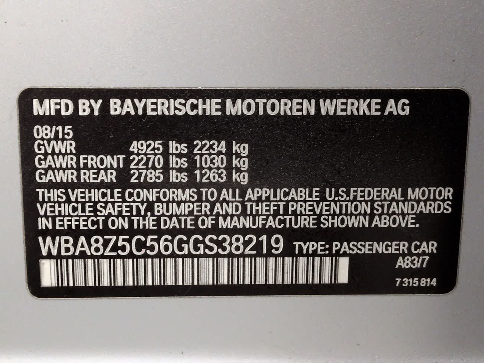 Thumbnail: 2016 BMW 3 Series - 38