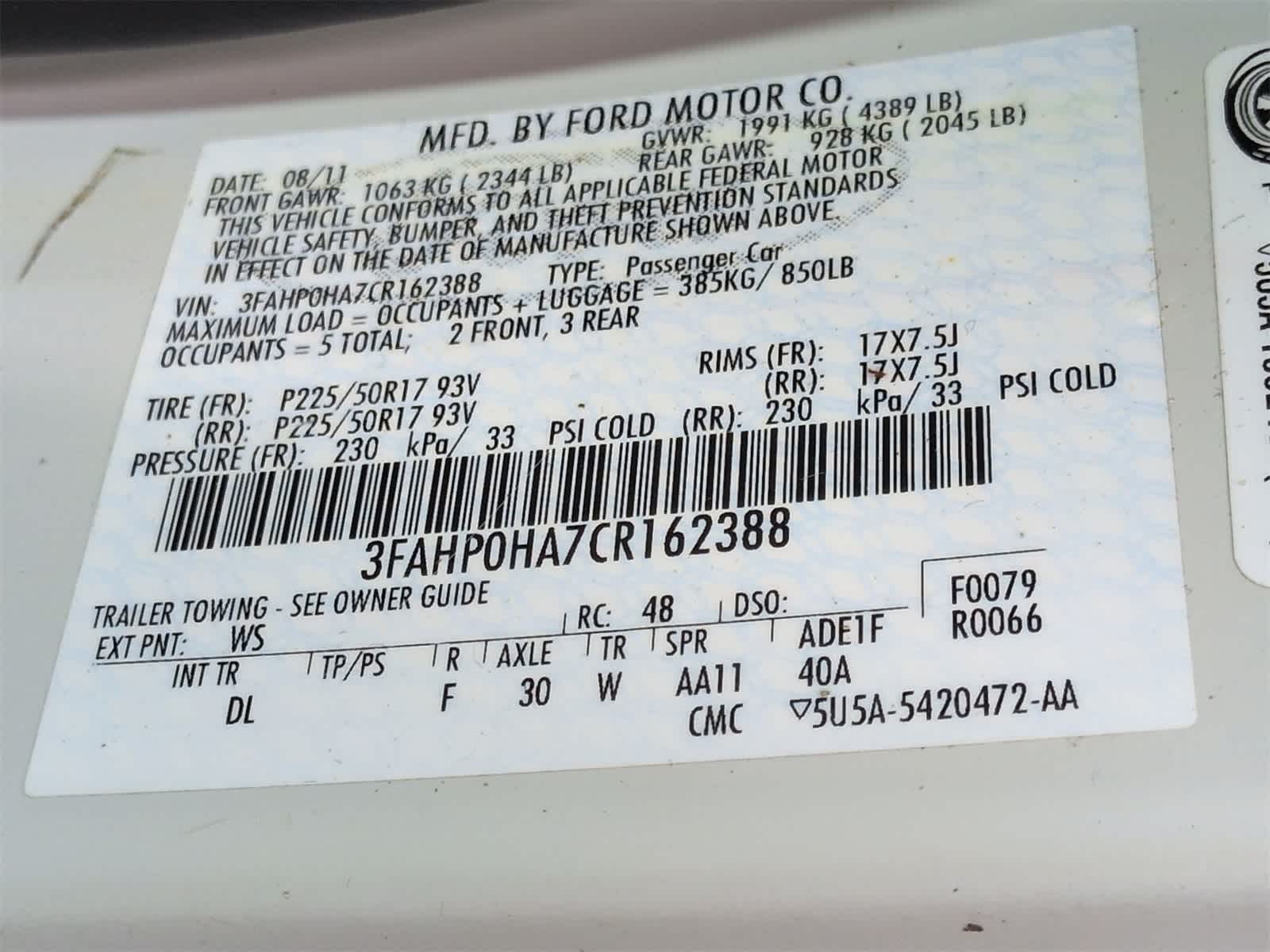 Thumbnail: 2012 Ford Fusion - 37