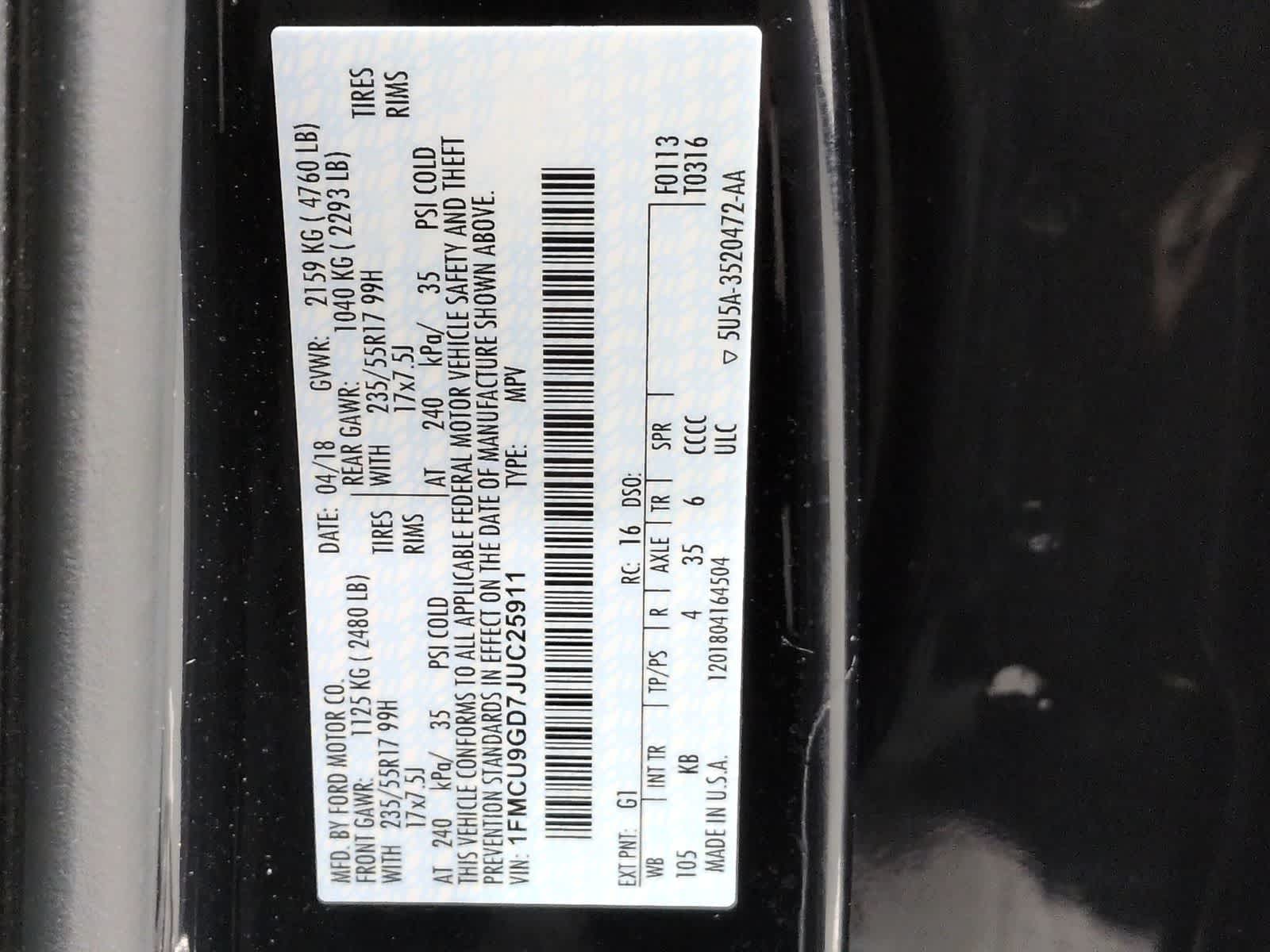 Thumbnail: 2018 Ford Escape - 35