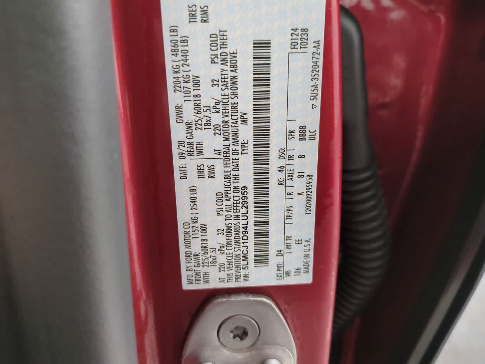 Thumbnail: 2020 Lincoln Corsair - 42