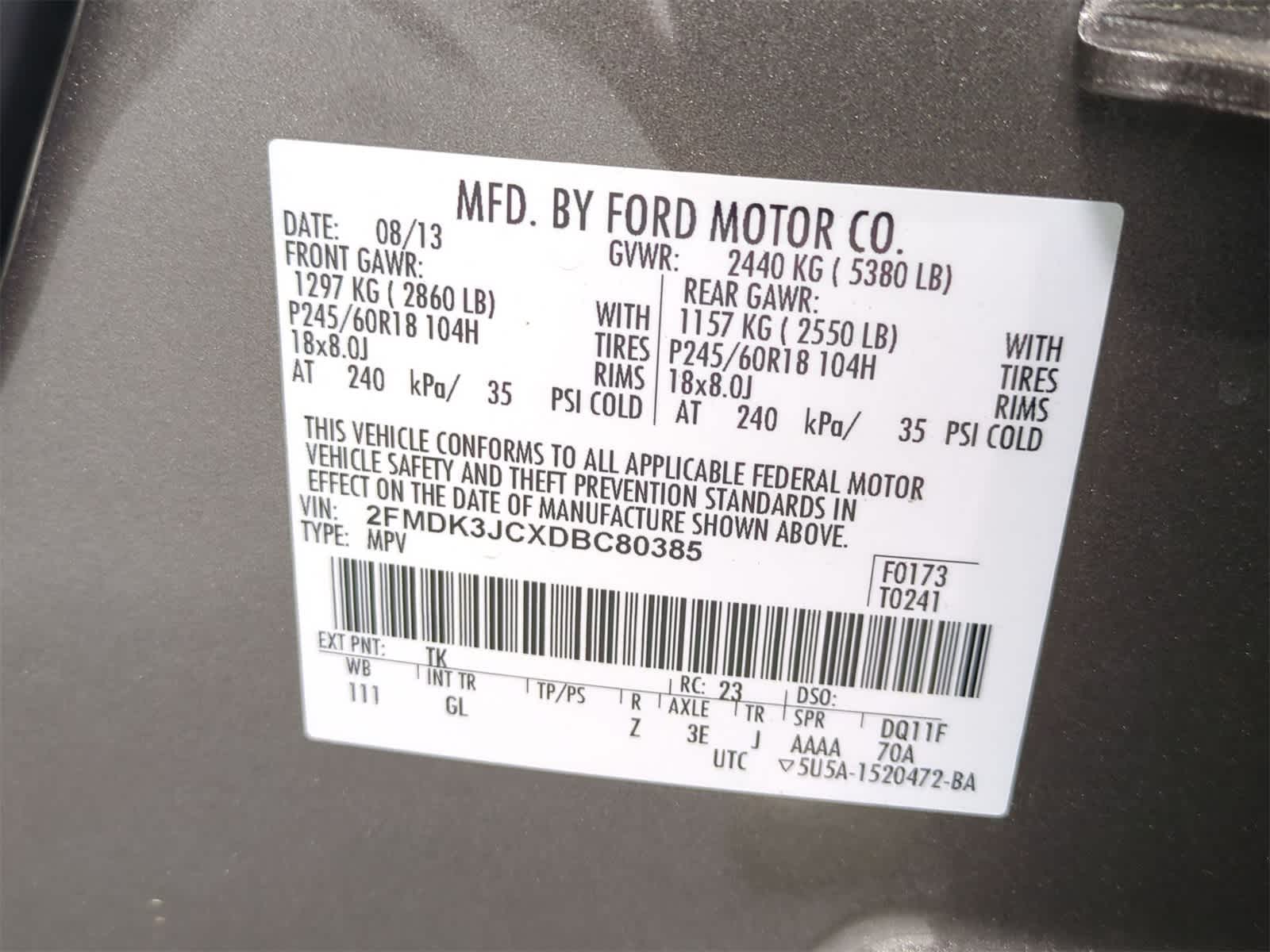 2013 Ford Edge SEL 37