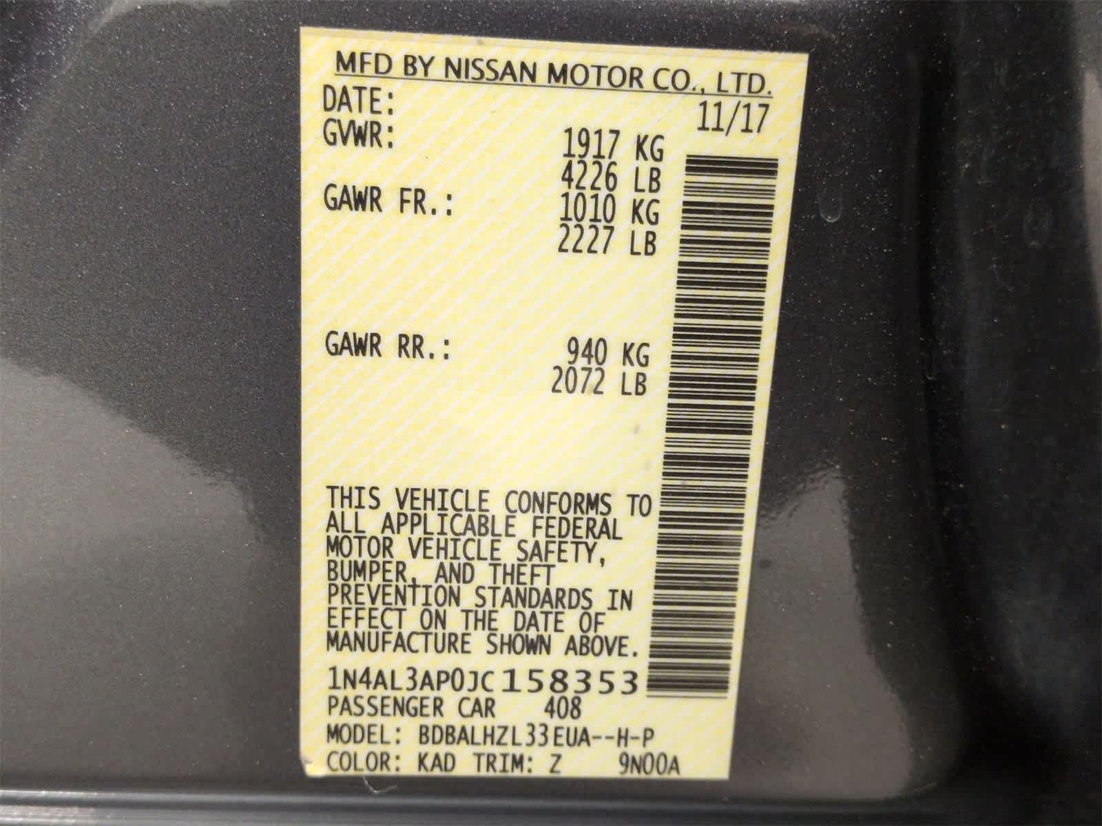 Thumbnail: 2018 Nissan Altima - 37