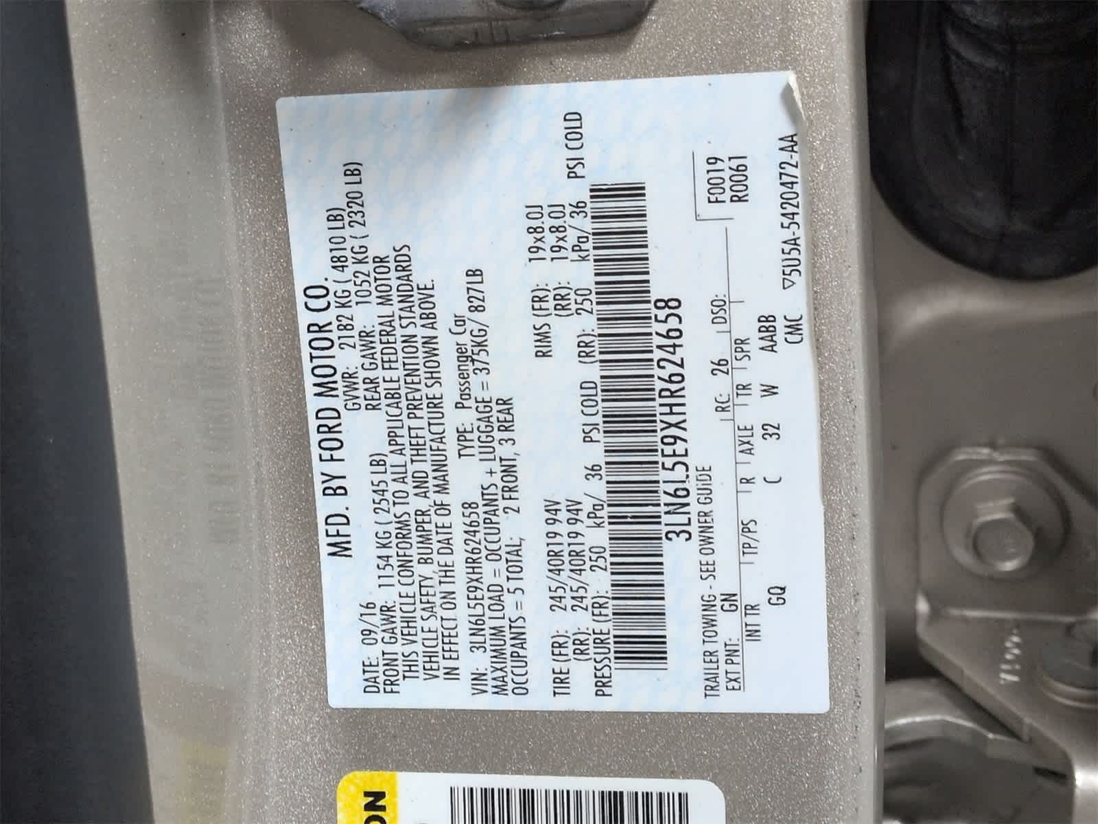 Thumbnail: 2017 Lincoln MKZ - 39