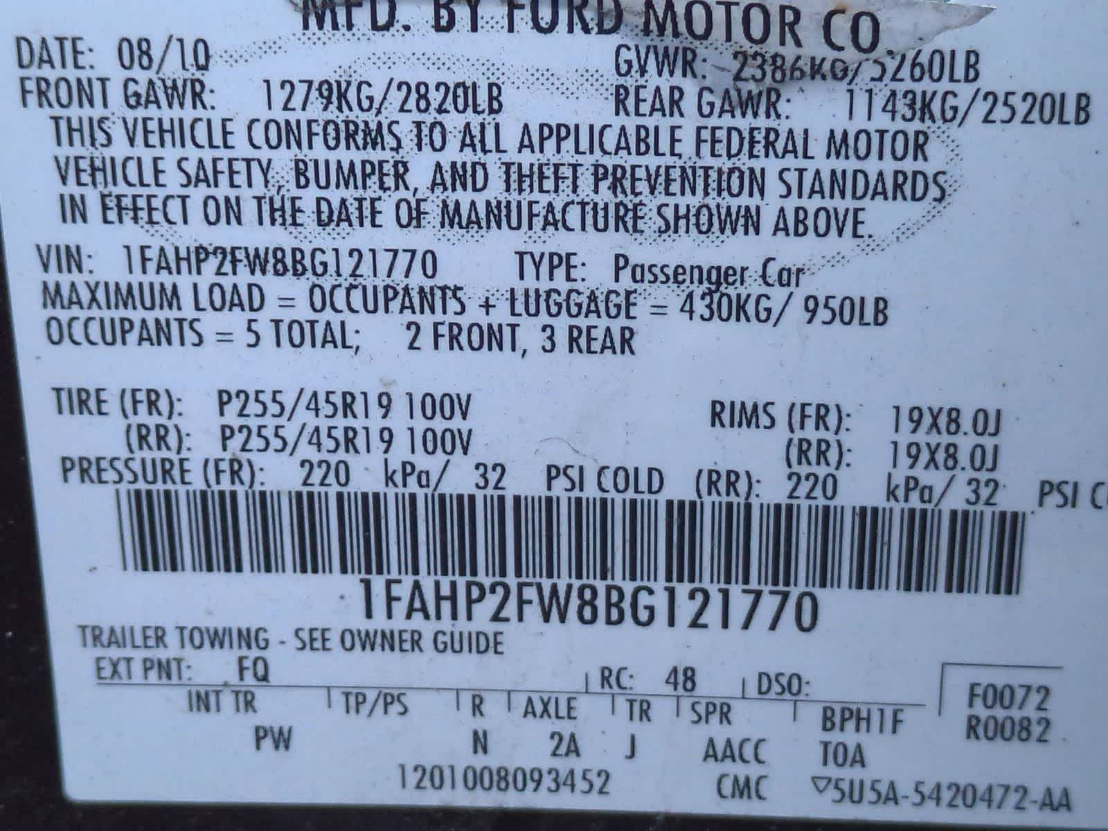 Thumbnail: 2011 Ford Taurus - 36