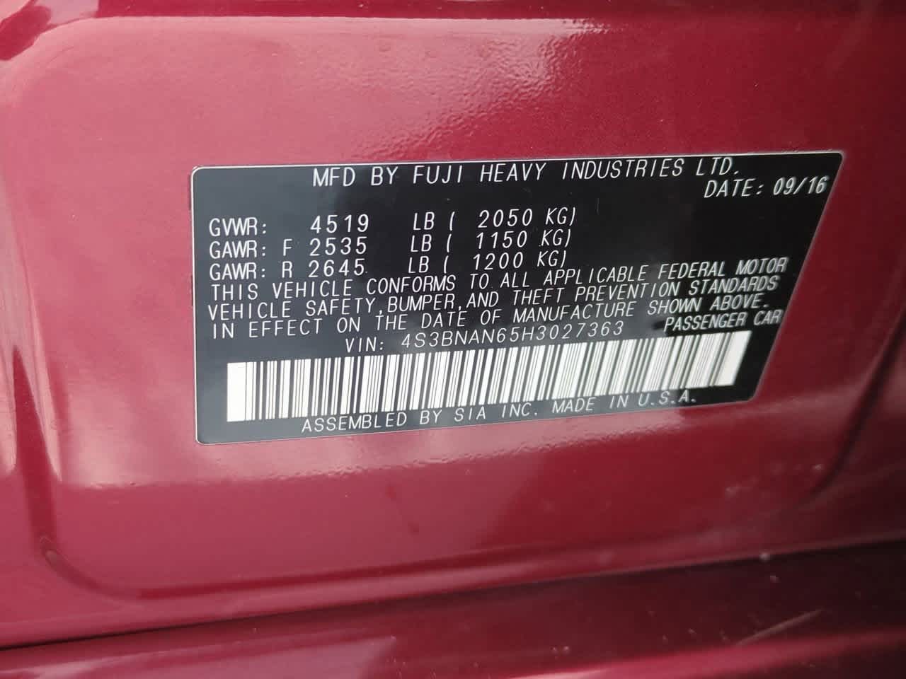 Thumbnail: 2017 Subaru Legacy - 37