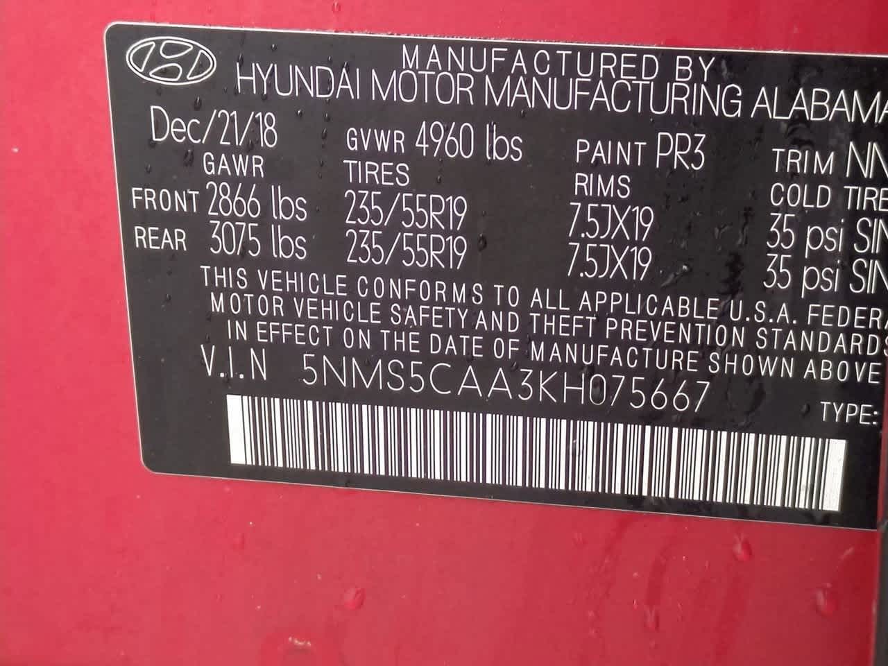 Thumbnail: 2019 Hyundai Santa Fe - 37