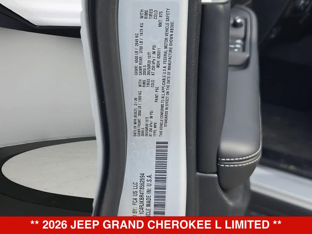 Thumbnail: 2026 Jeep Grand Cherokee L - 38