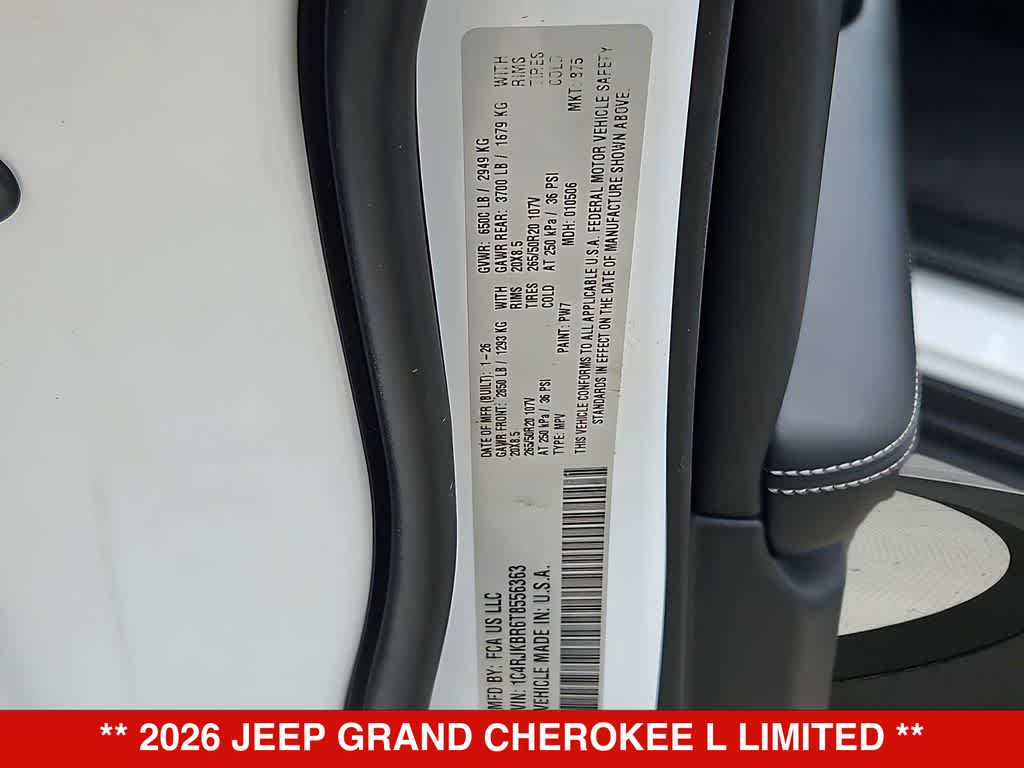 Thumbnail: 2026 Jeep Grand Cherokee L - 38