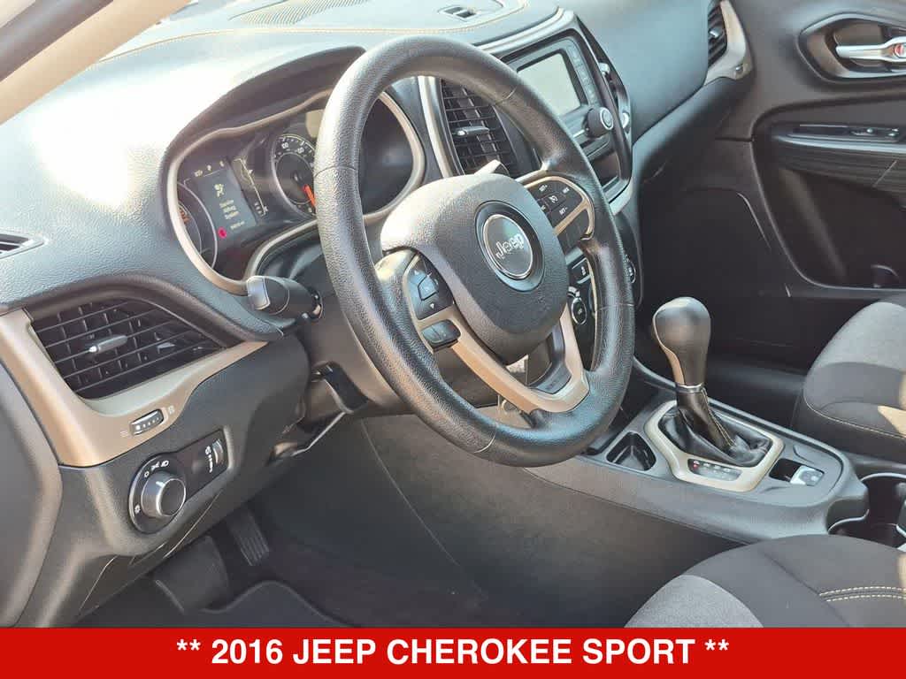 Used 2016 Jeep Cherokee Sport with VIN 1C4PJLAB8GW257041 for sale in Fort Worth, TX