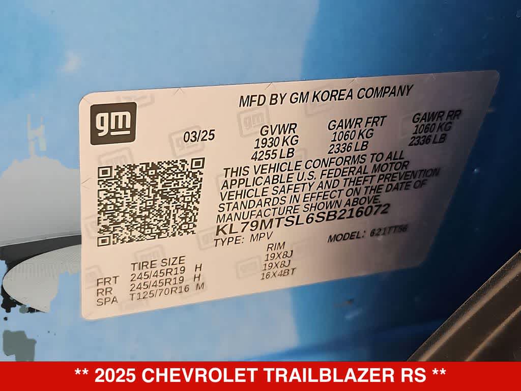 Thumbnail: 2025 Chevrolet TrailBlazer - 36