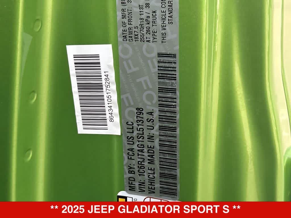 2025 Jeep Gladiator Sport S - Photo 24