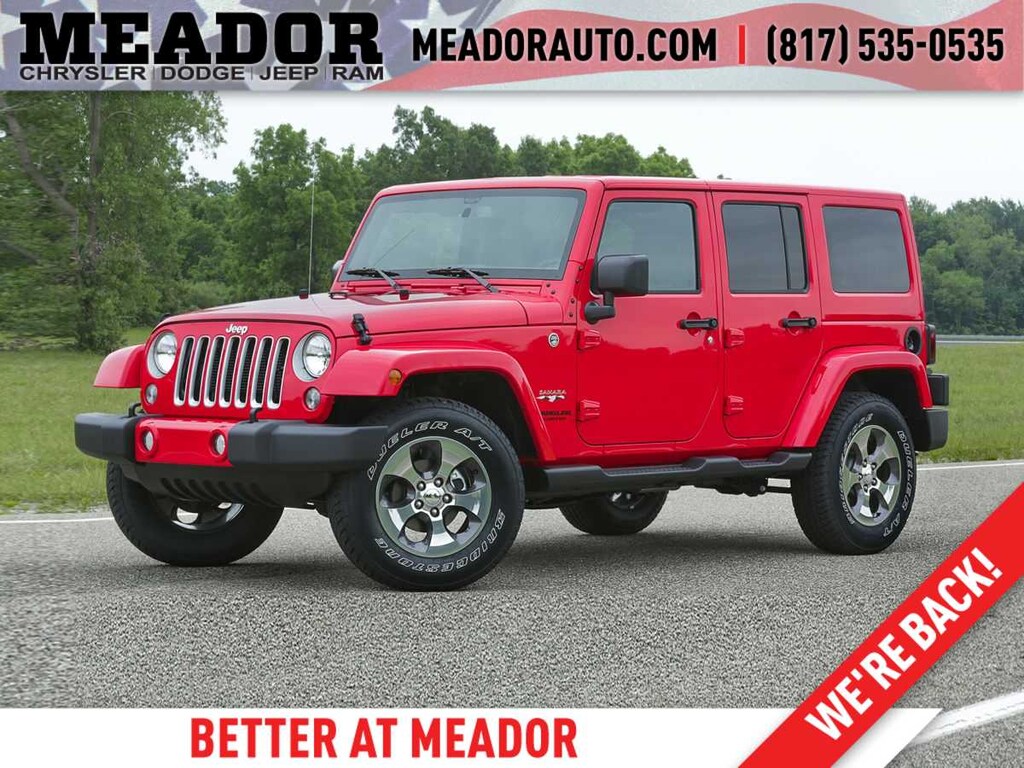 Used 2018 Jeep Wrangler JK Unlimited Sport 4x4 SUV