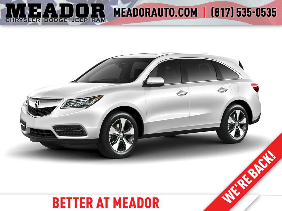 2016 Acura MDX Technology -
                  Fort Worth, TX