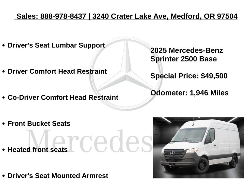 2025 Mercedes-Benz Sprinter Cargo Van Base - Photo 25