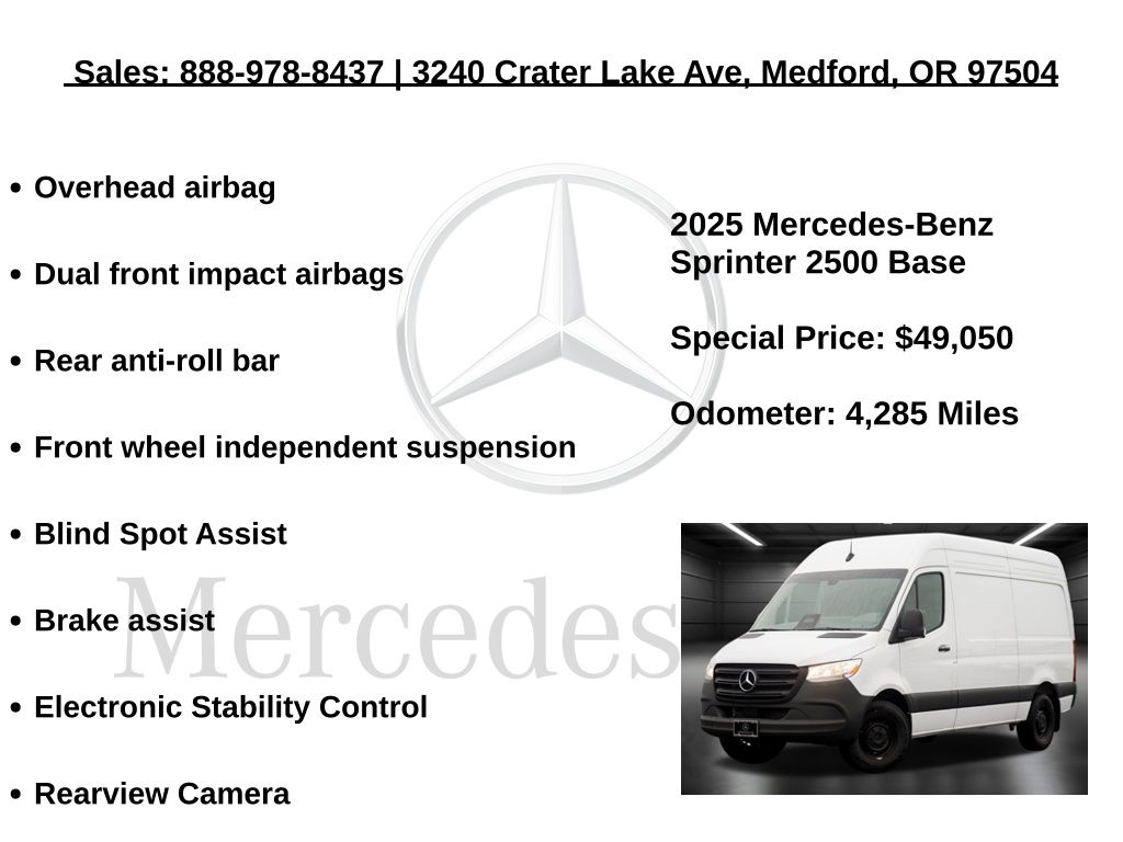 2025 Mercedes-Benz Sprinter Cargo Van Base - Photo 15