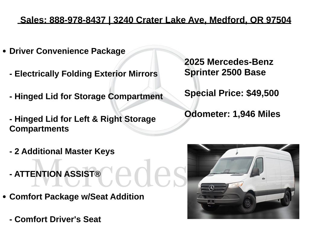 2025 Mercedes-Benz Sprinter Cargo Van Base - Photo 10