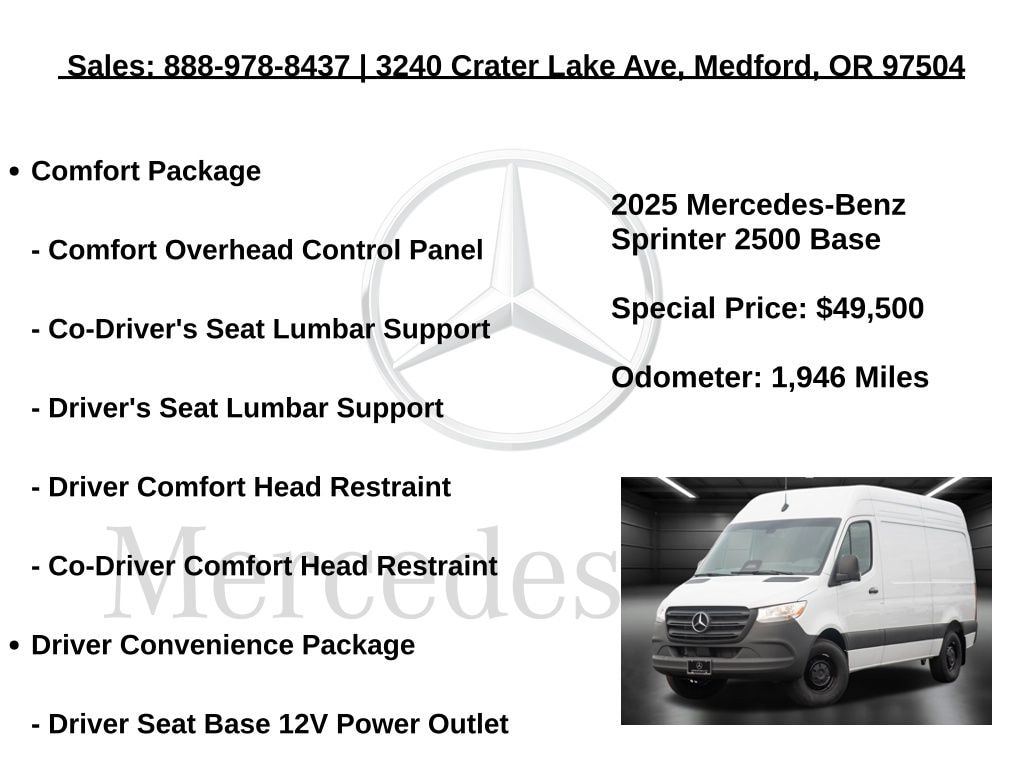 2025 Mercedes-Benz Sprinter Cargo Van Base - Photo 5